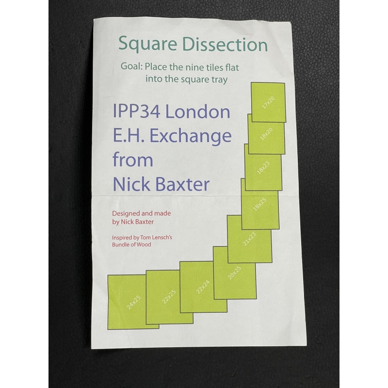 Square Dissection by Nick Baxter