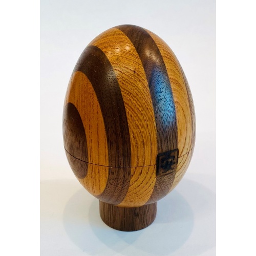 Egg P-10-5 (striped) - Akio Kamei Karakuri