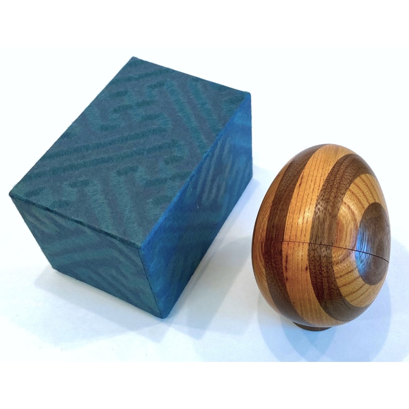 Egg P-10-5 (striped) - Akio Kamei Karakuri