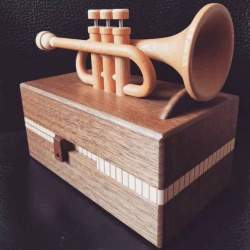 Trumpet - Hand-crafted by Hiroshi Iwahara (Karakuri)