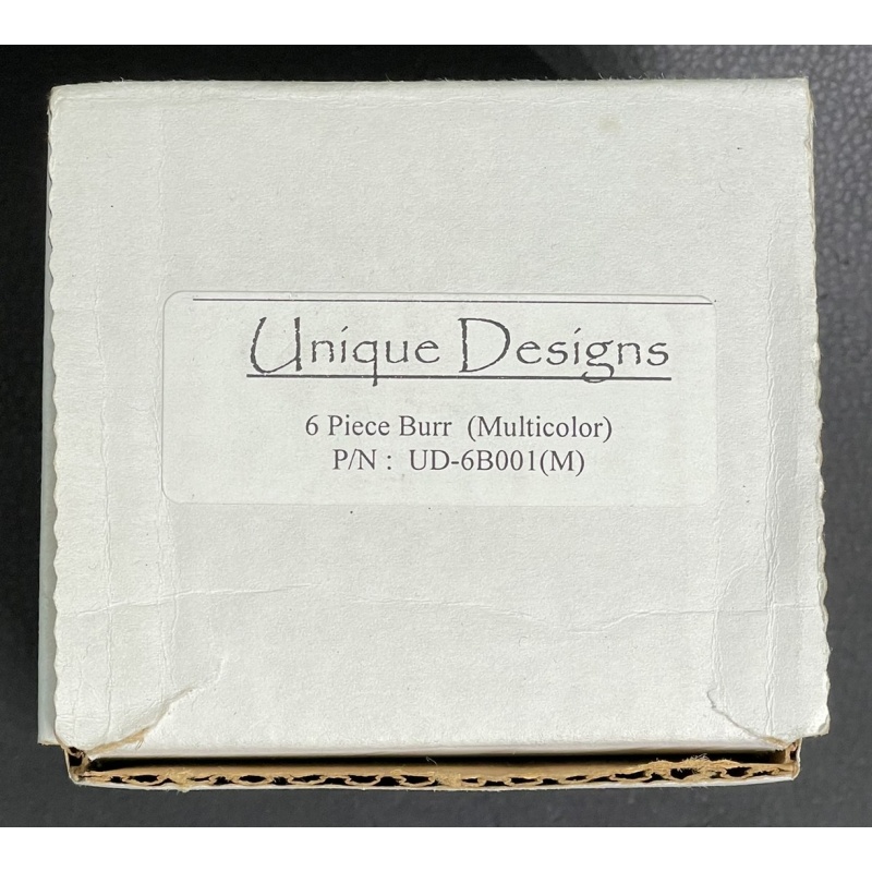 6 Piece Burr (Multicolor) by Unique Designs