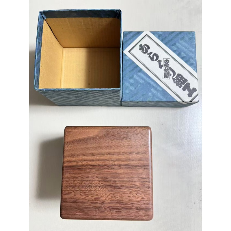 Antique Japanese Karakuri "Yasubei" Secret Puzzle Box (Shake-Style Mechanism)