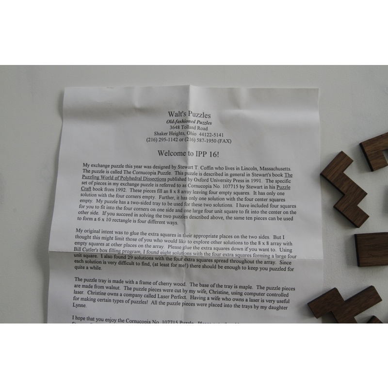 IPP16 The Cornucopia Puzzle