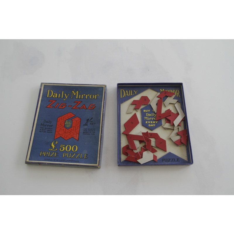 Daily Mirror Zig-Zag 1930 vintage