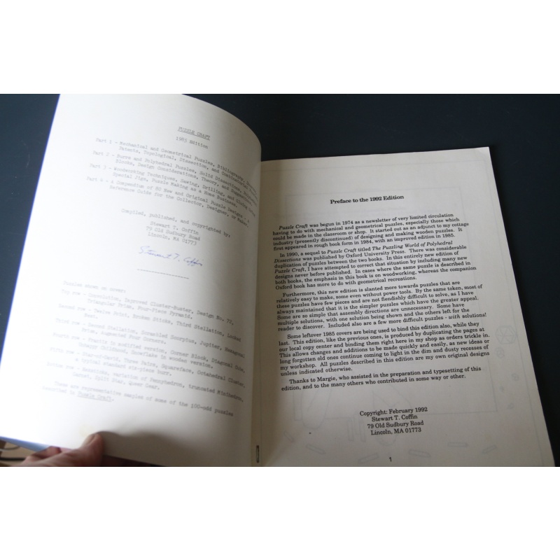 Puzzle Craft, by Stewart T. Coffin