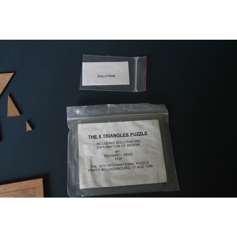 the 8 Triangles Puzzle. IPP 16 Luxembourg exchange from Richard Hess