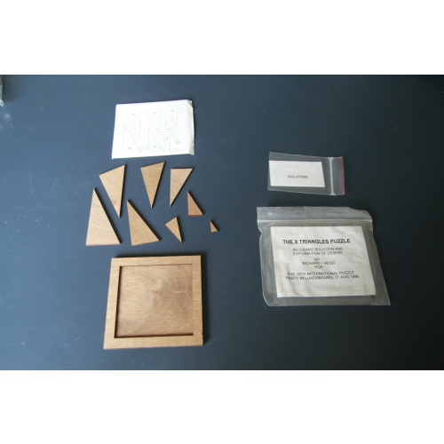 the 8 Triangles Puzzle. IPP 16 Luxembourg exchange from Richard Hess