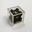Ball in the Cage micro wooden cage burr with gold ball