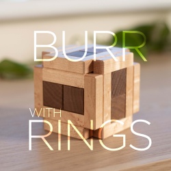 Cubic Dissection - Burr with Rings