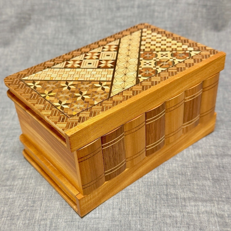 Book Type Secret Box Japanese traditional Yosegi