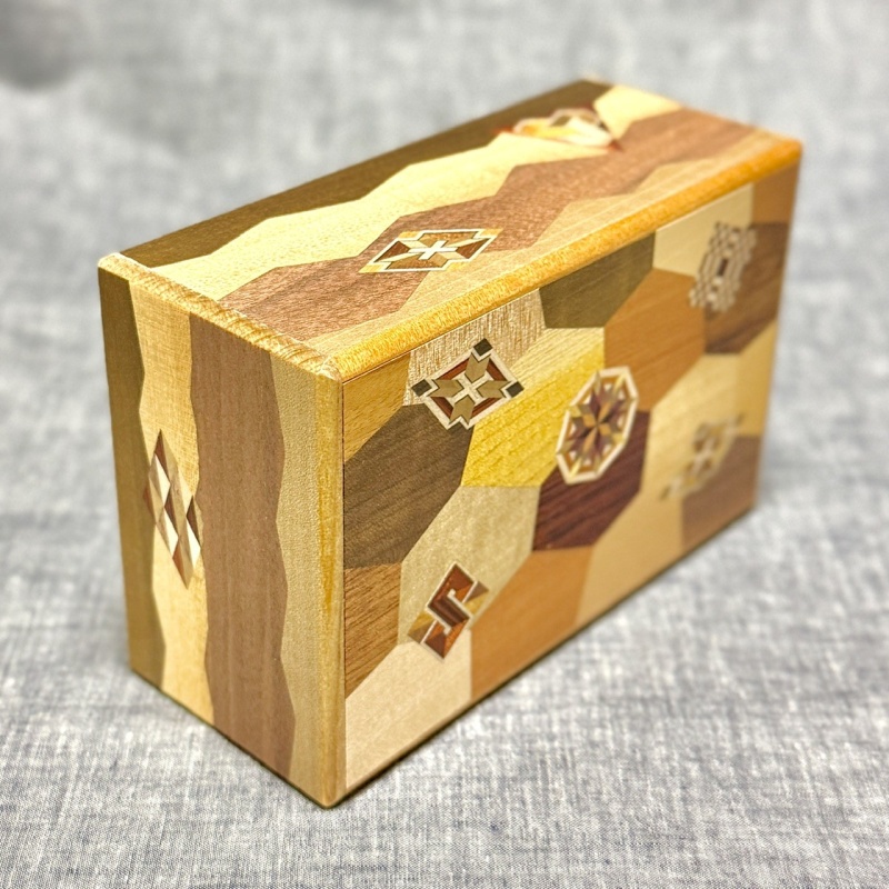 5Sun 10Steps Ran-Yosegi Japanese Puzzle Box
