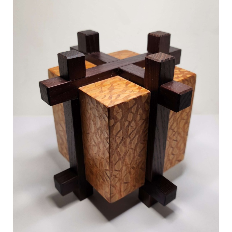Caged Block Box by Bill Sheckels