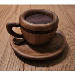 Coffee Cup (P-12) by Akio Kamei (Karakuri Creation Group)