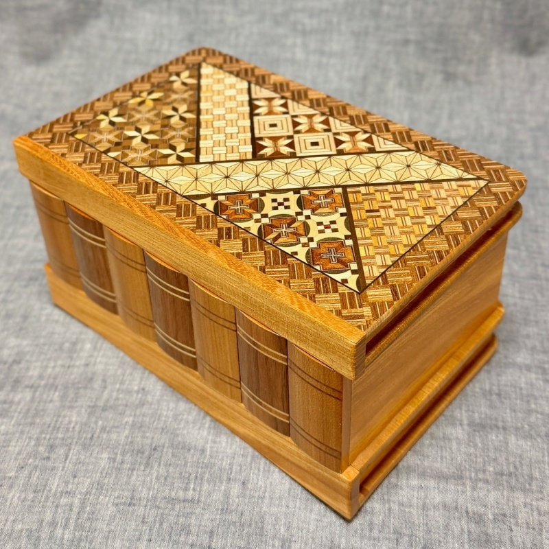 Book Type Secret Box Japanese traditional Yosegi