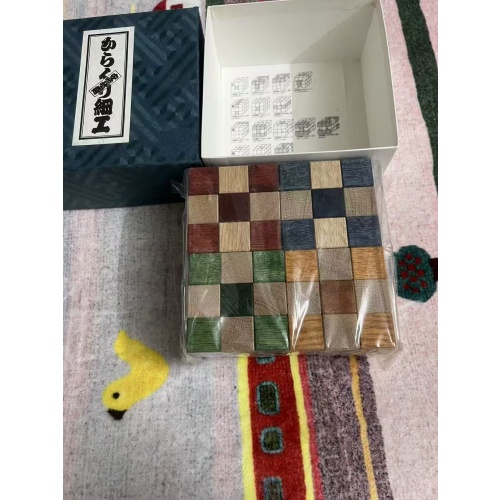 Karakuri Zaiku (Mechanism Craft) - Anbei by Akio Kamei - Dice Assembly Puzzle Set