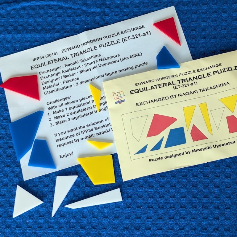 Equilateral Triangle Puzzle ET-321-a1 (IPP34) by Mineyuki Uyematsu (MINE)