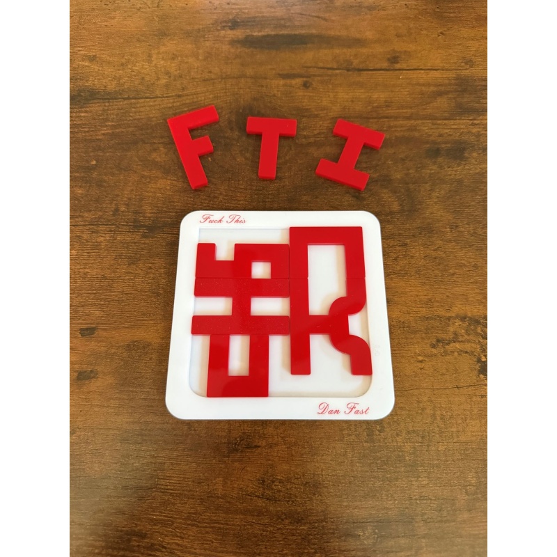 F*ck This - Tray Packing Puzzle by Dan Fast