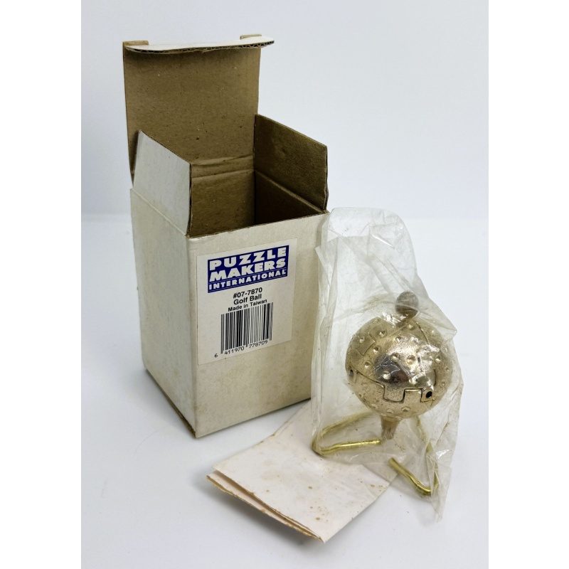 Golf Ball metal puzzle designed by Rocky