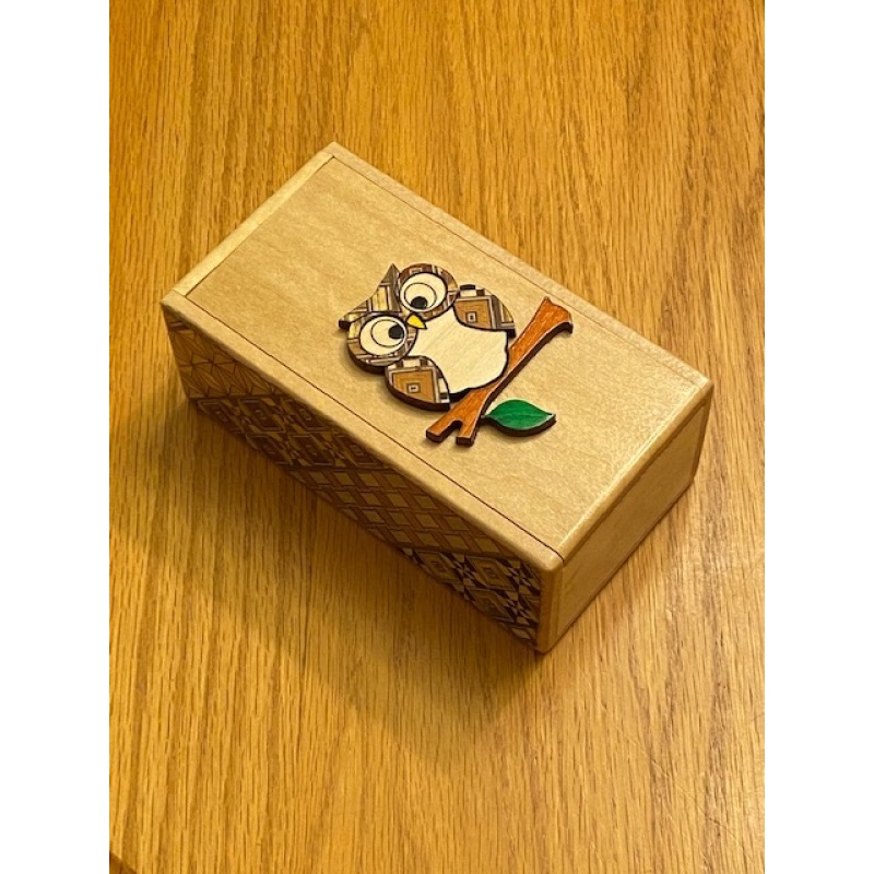 Hit Box Owl Japanese Puzzle Box