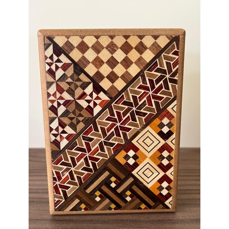 12-step Himitsu-Bako Japanese secret box