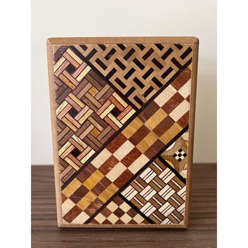 12-step Himitsu-Bako Japanese secret box