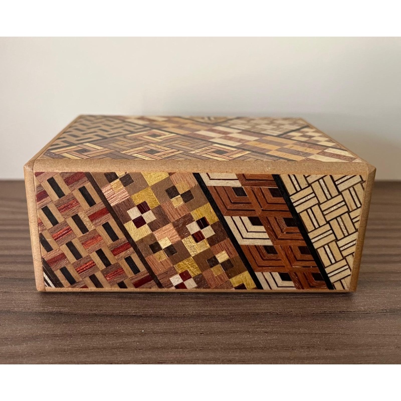 12-step Himitsu-Bako Japanese secret box