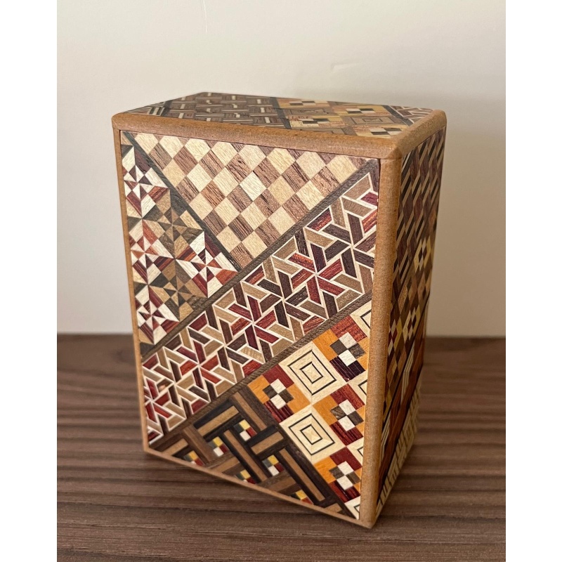 12-step Himitsu-Bako Japanese secret box