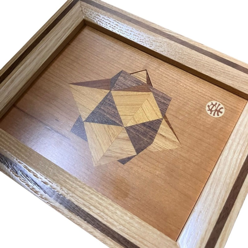 "Small Frame(Puzzle)"(P-28-3) Karakuri Box Akio Kamei