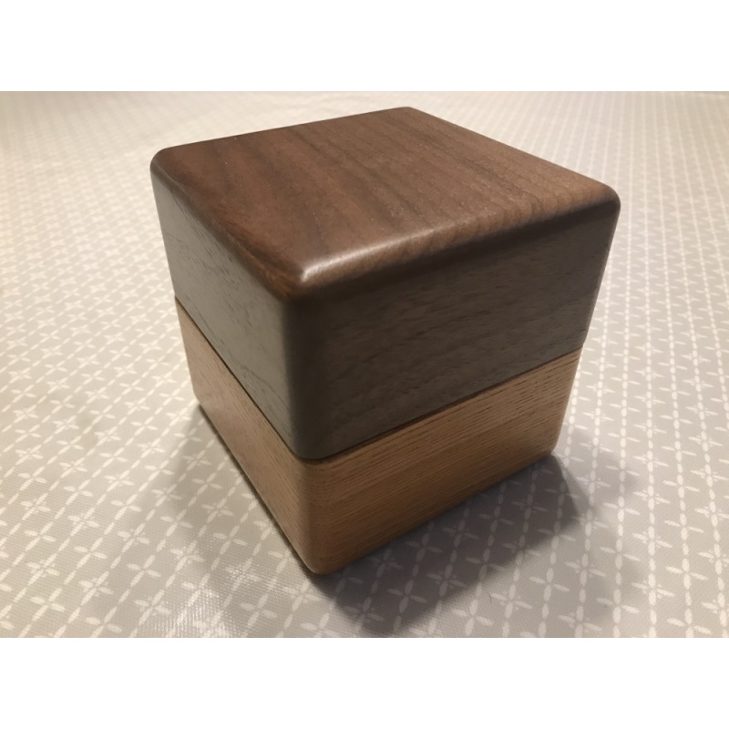 Karakuri rotary box 2 Japanese Puzzle box by Akio Kamei