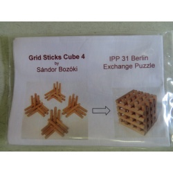 Grid Sticks Cube 4 , IPP31 exchange puzzle