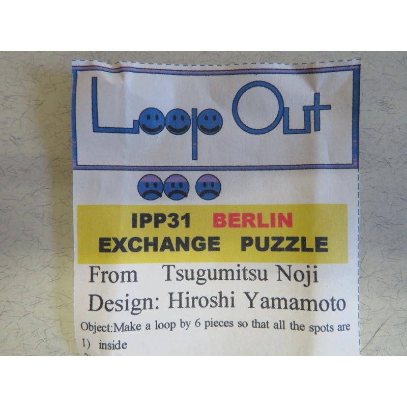 Loop Out, IPP31 exchange puzzle