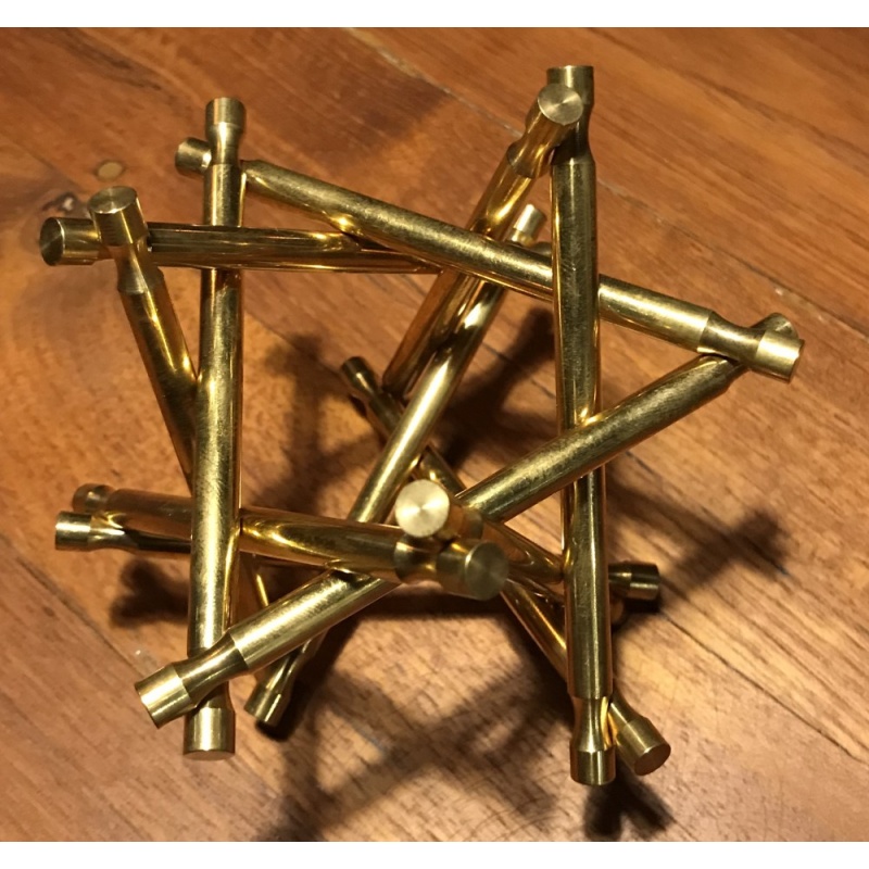 Nova Plexus Limited Edition Puzzle Sculpture + bonus Brass copy