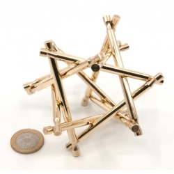 Nova Plexus Limited Edition Puzzle Sculpture + bonus Brass copy