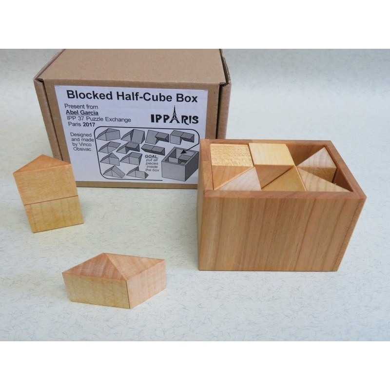 Blocked Half-Cube Box, IPP37 exchange puzzle