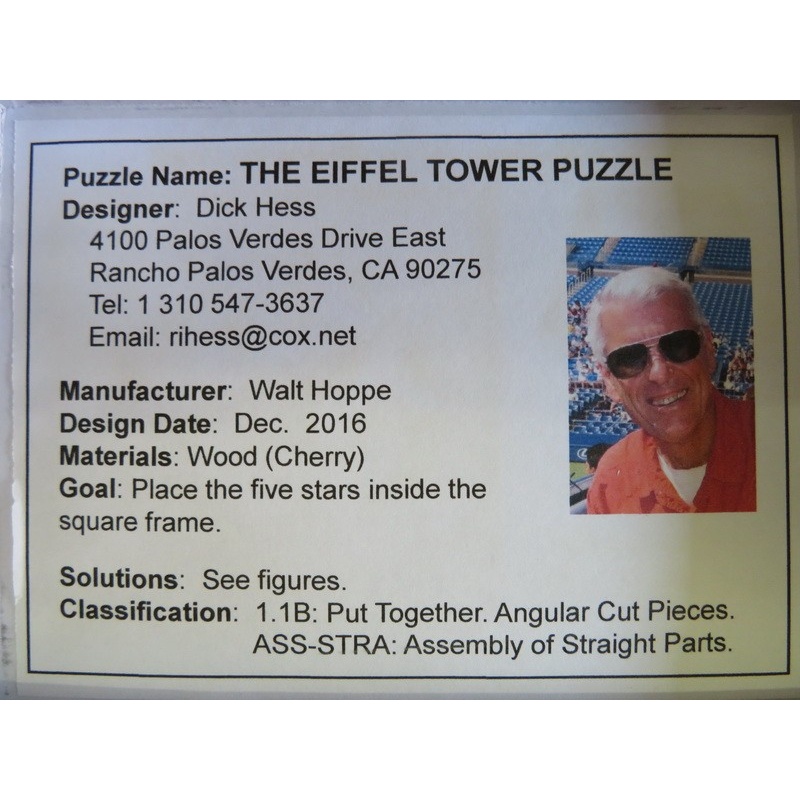 The Eiffel Tower puzzle, IPP37 exchange puzzle