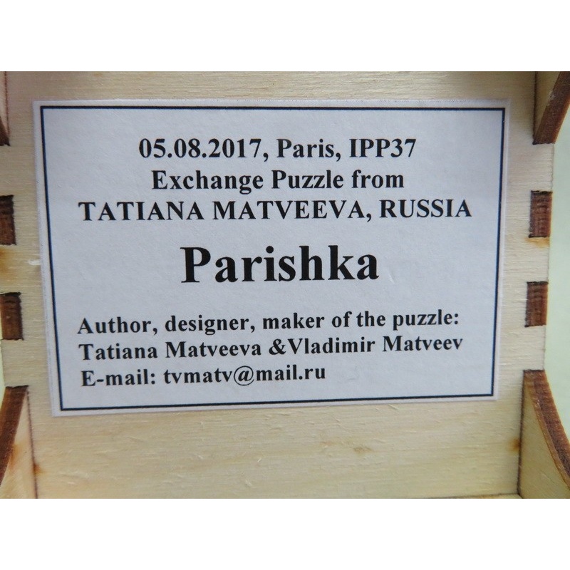 Parishka, IPP37 exchange puzzle