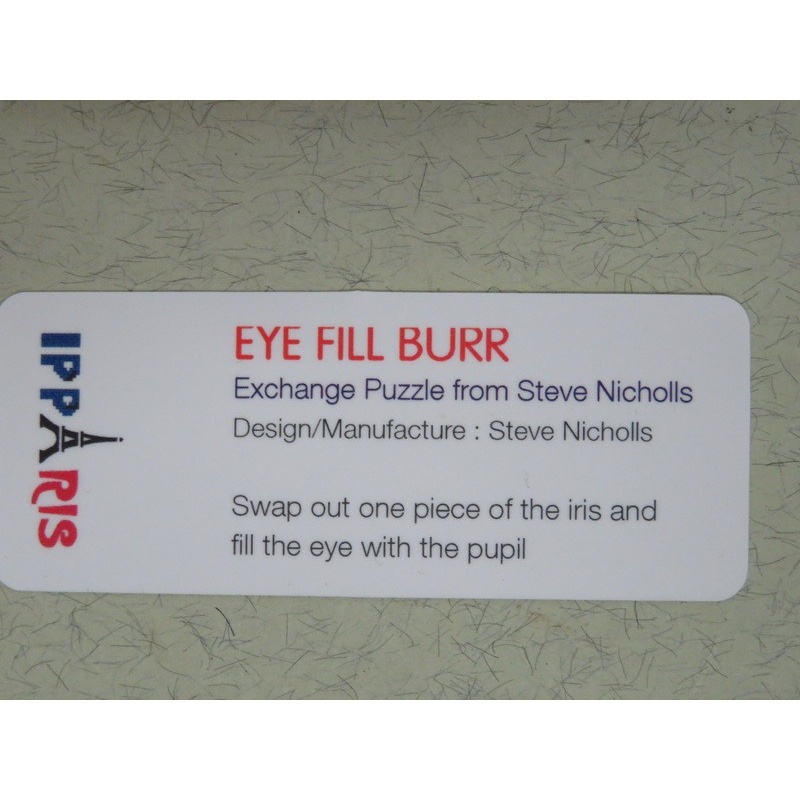 Eye Fill Burr, IPP37 exchange puzzle