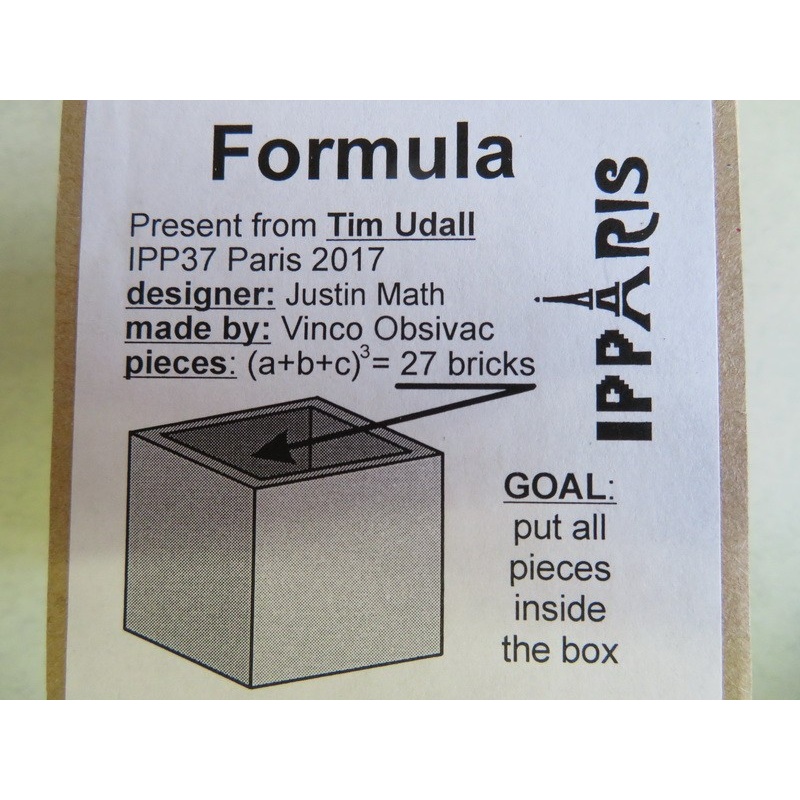 Formula, IPP37 exchange puzzle