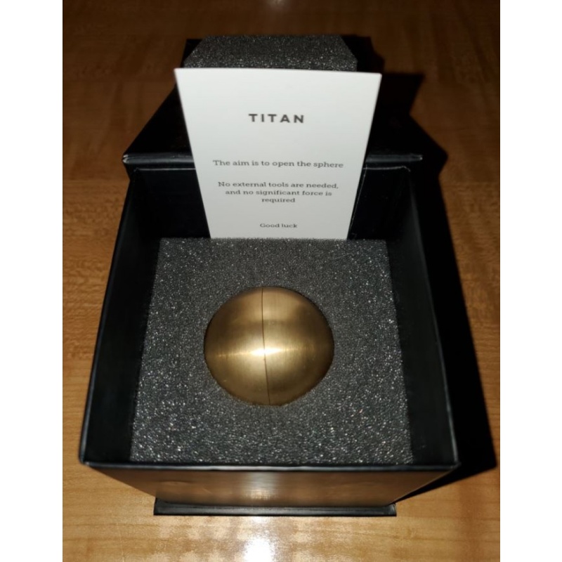 Titan Brass Puzzle Sphere