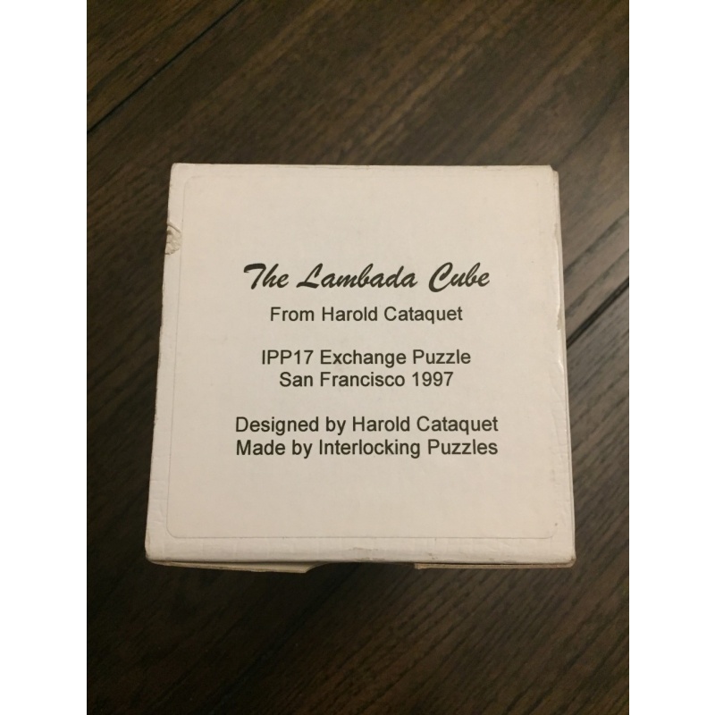 IPP17 Puzzle: The Lambada Cube by Harold Cataquet