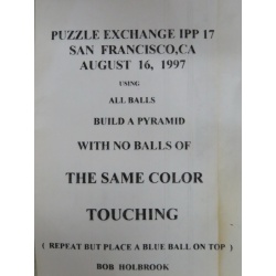 10 ball pyramid , IPP17 exchange puzzle