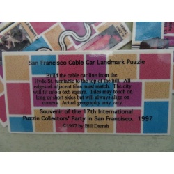 San Francisco cablecar landmark puzzle, IPP17 souvenir puzzle