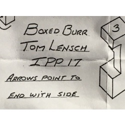 Boxed Burr, IPP17 exchange puzzle