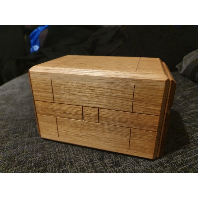 Stickman  No.1, Oak Wood Slide Box - Robert Yarger