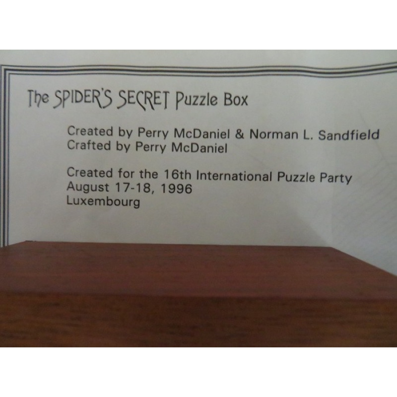 The Spider&#039;s Secret Box, IPP16 exchange puzzle