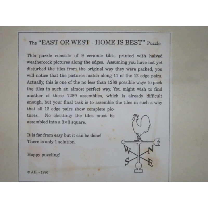 East or West - Home is Best, IPP16 exchange puzzle