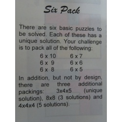 Six Pack, IPP16 exchange puzzle