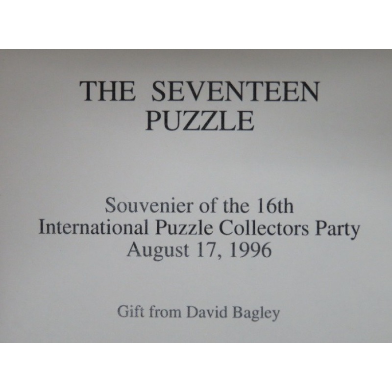 The Seventeen puzzle, IPP16 exchange puzzle