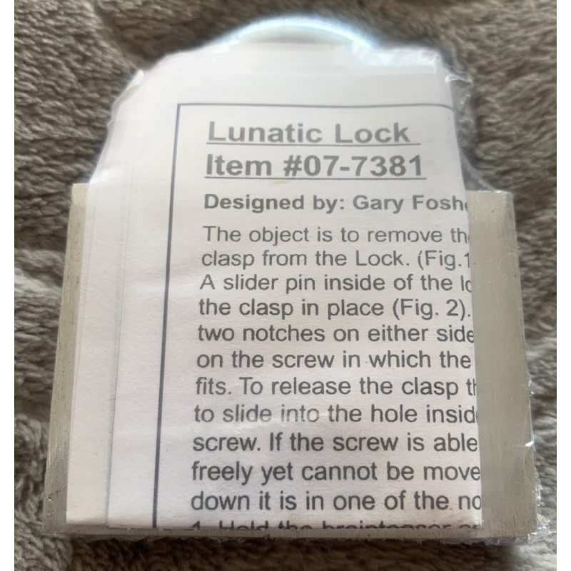 Unopened lunatic lock