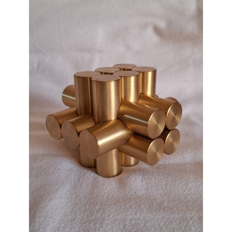 The Kong Puzzle - thirteen piece brass burr puzzle by Two Brass Monkeys